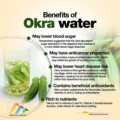 LuxHealth™ 15 Okra Water & Smoothie Recipes Ebook